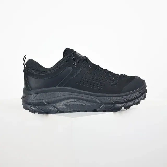 Hoka Negro Naranja Perforado Ante-Malla Superior Vibram Megagrip Suela Lifestyle Sneakers 7