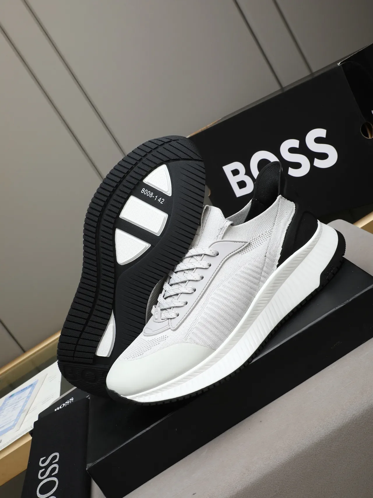 Hugo Boss Knit Upper Lifestyle Sneaker 5