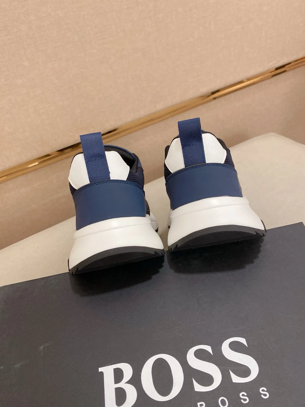 Hugo Boss Navy Blue Chunky Sneakers 7