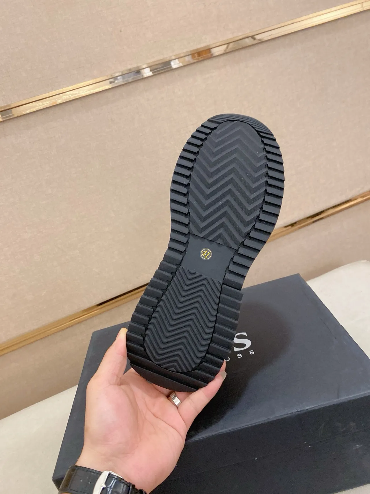 Hugo Boss Navy Blue Chunky Sneakers 8