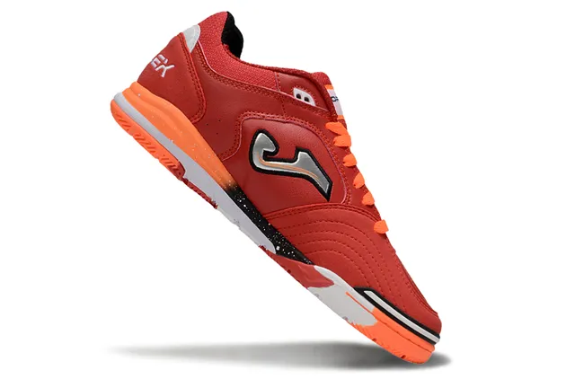 Joma Top-Flex Red Orange Synthetic Leather Upper Sneakers 2
