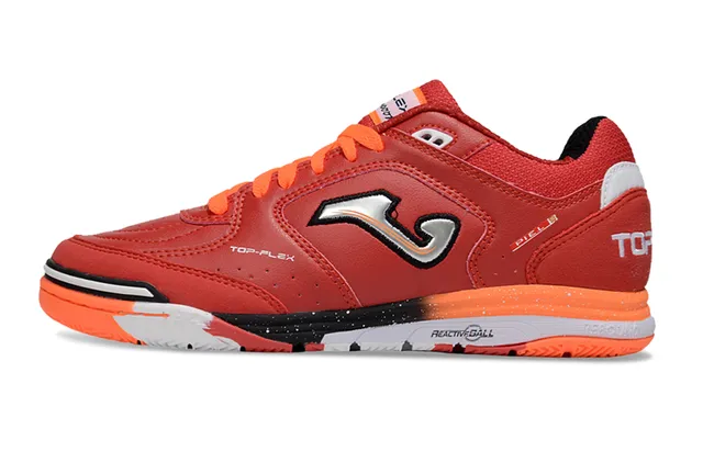Joma Top-Flex Red Orange Synthetic Leather Upper Sneakers 3