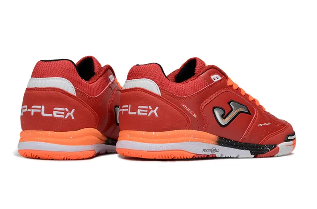 Joma Top-Flex Red Orange Synthetic Leather Upper Sneakers 5