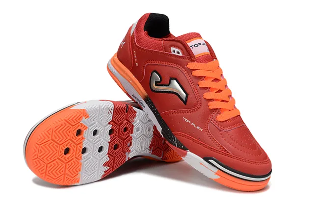 Joma Top-Flex Red Orange Synthetic Leather Upper Sneakers 6