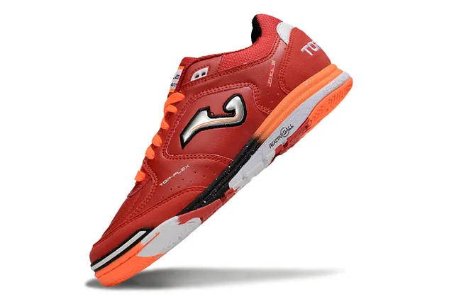 Joma Top-Flex Red Orange Synthetic Leather Upper Sneakers 7