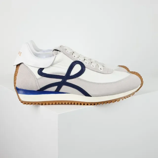 Loewe Anagram Sneaker Off-White Gray Navy Gum Lifestyle Sneakers 3
