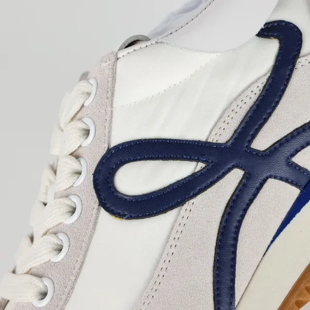 Loewe Anagram Sneaker Off-White Gray Navy Gum Lifestyle Sneakers 6