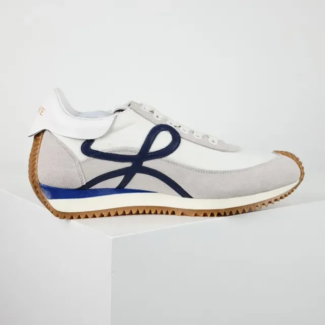 Loewe Anagram Sneaker Off-White Gray Navy Gum Lifestyle Sneakers 7