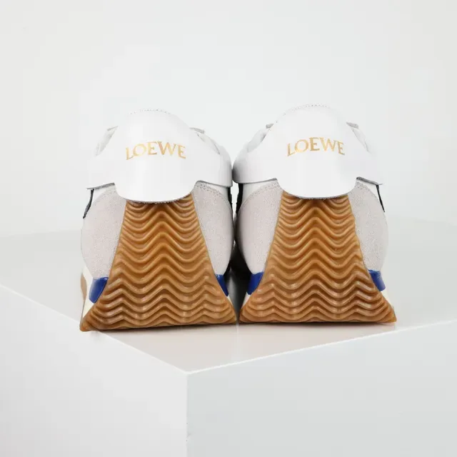 Loewe Anagram Sneaker Off-White Gray Navy Gum Lifestyle Sneakers 8
