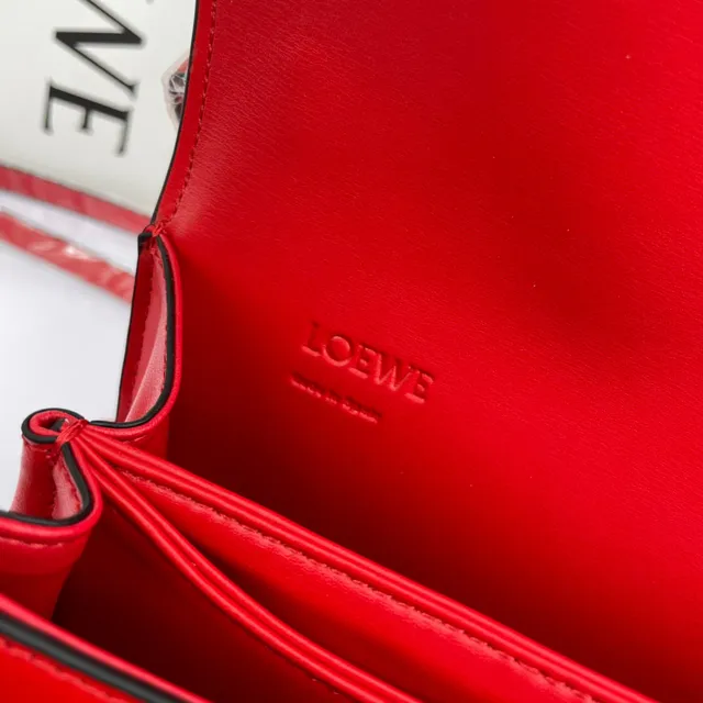 Loewe Gate Black Gold Structured Leather Hardware Handbag 10