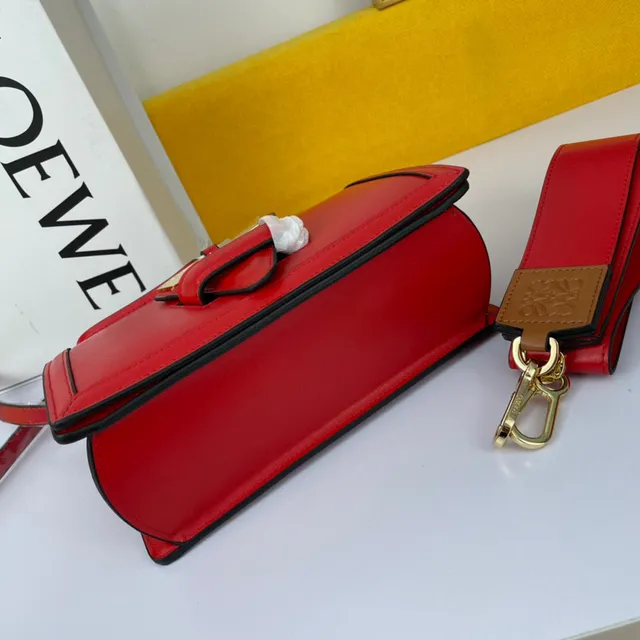 Loewe Gate Black Gold Structured Leather Hardware Handbag 13