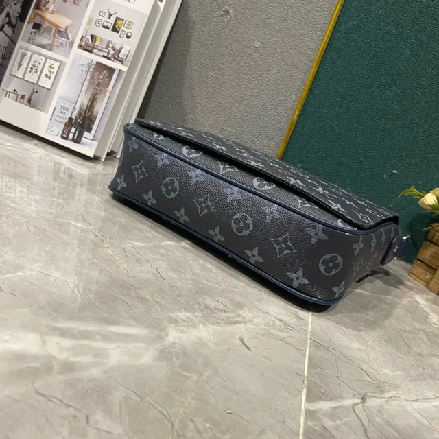 Louis Vuitton Army Green Gray Monogram-Printed Canvas Gradient Ombre Effect Crossbody Bag 7