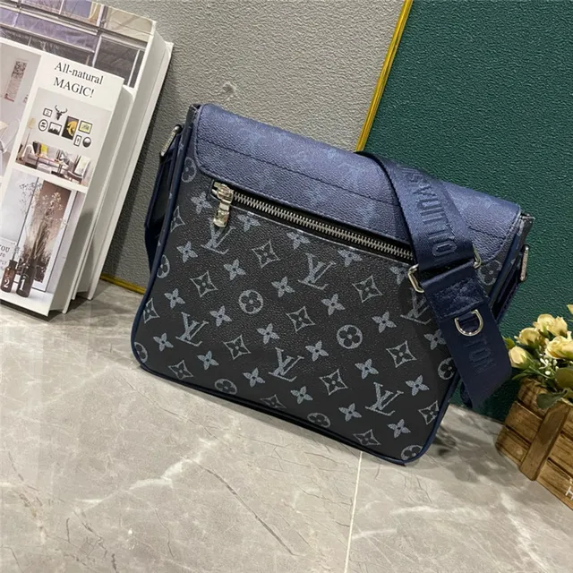 Louis Vuitton Army Green Gray Monogram-Printed Canvas Gradient Ombre Effect Crossbody Bag 8