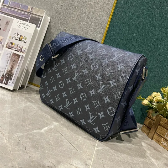 Louis Vuitton Army Green Gray Monogram-Printed Canvas Gradient Ombre Effect Crossbody Bag 9