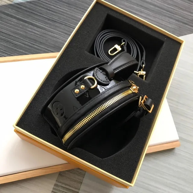 Louis Vuitton Black Gold Circular Embossed Monogram Saddle Bag 6
