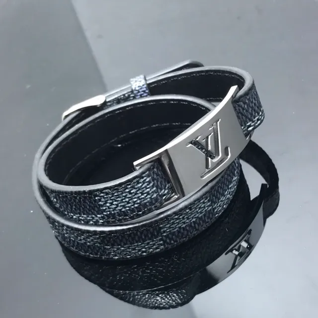 Louis Vuitton Black Gold Multi-Wrap Monogram Canvas Bracelet 2