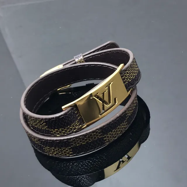 Louis Vuitton Black Gold Multi-Wrap Monogram Canvas Bracelet 3