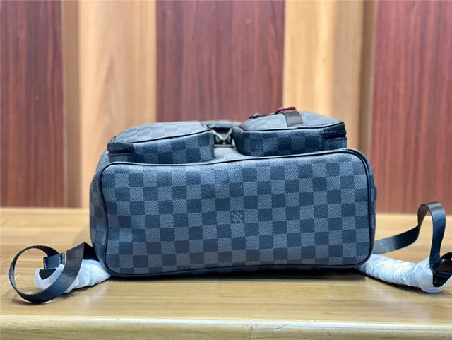 Louis Vuitton Black Gray Damier Graphite Canvas Leather Flap Casual Backpack 5