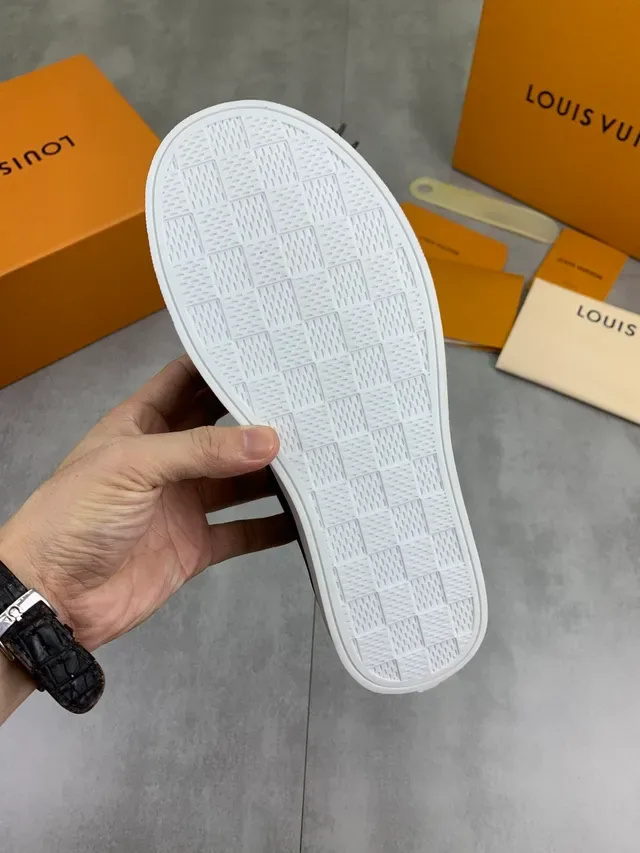 Louis Vuitton Black White Canvas Upper Rope Laces Lifestyle Sneakers 2