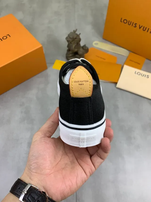 Louis Vuitton Black White Canvas Upper Rope Laces Lifestyle Sneakers 3