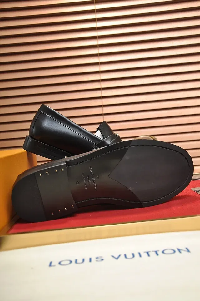 Louis Vuitton Buckle Loafer Black Leather Loafers 3
