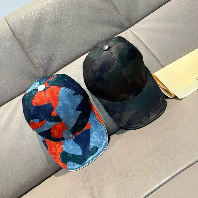 Louis Vuitton Camouflage-Print Structured Baseball Cap 2