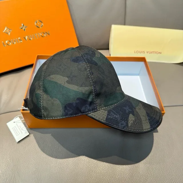 Louis Vuitton Camouflage-Print Structured Baseball Cap 7