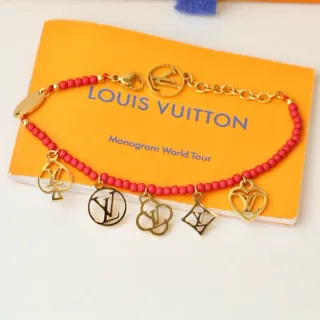 Pulsera con encanto Louis Vuitton Coral Beaded Multi-Monogram