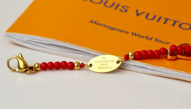 Louis Vuitton Coral Beaded Multi-Monogram Charm Bracelet 7