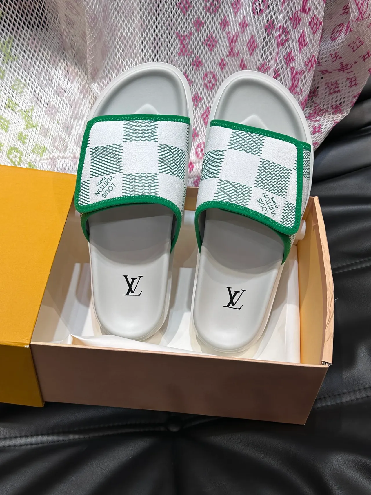 Louis Vuitton Damier Check Slide Slippers 3