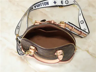 Louis Vuitton Dauphine Brown Monogram Canvas and Beige Leather Boston Bag 2