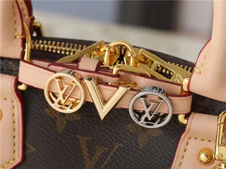 Louis Vuitton Dauphine Brown Monogram Canvas and Beige Leather Boston Bag 5