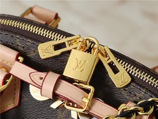 Louis Vuitton Dauphine Brown Monogram Canvas and Beige Leather Boston Bag 6