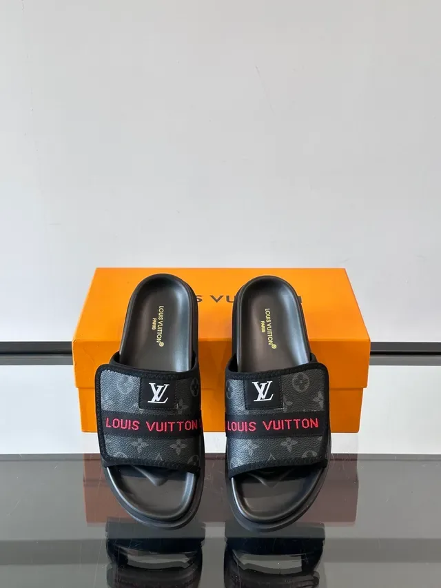 Louis Vuitton Double-Strap Monogram Slide Slippers 3