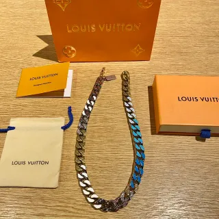 Louis Vuitton Collier Chaîne Curb-Link Émaillé