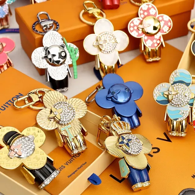 Louis Vuitton Flower Charm Keychain Collection Multicolor Jewelry 3