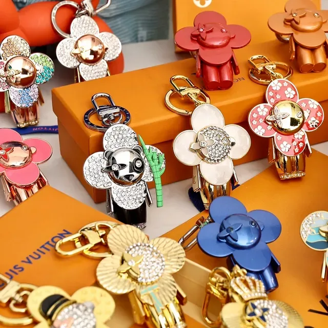 Louis Vuitton Flower Charm Keychain Collection Multicolor Jewelry 5