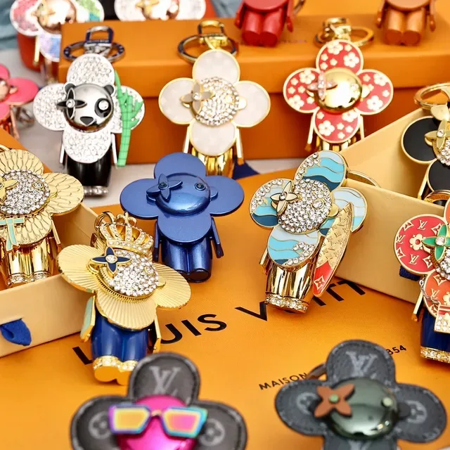 Louis Vuitton Flower Charm Keychain Collection Multicolor Jewelry 6