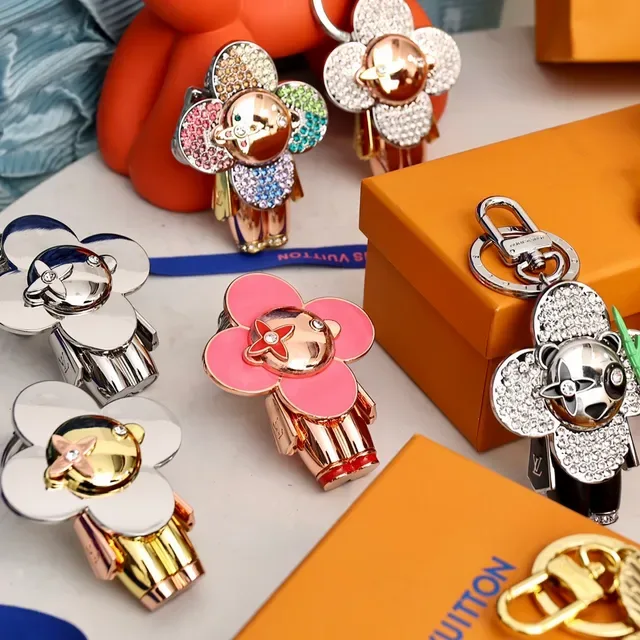 Louis Vuitton Flower Charm Keychain Collection Multicolor Jewelry 8