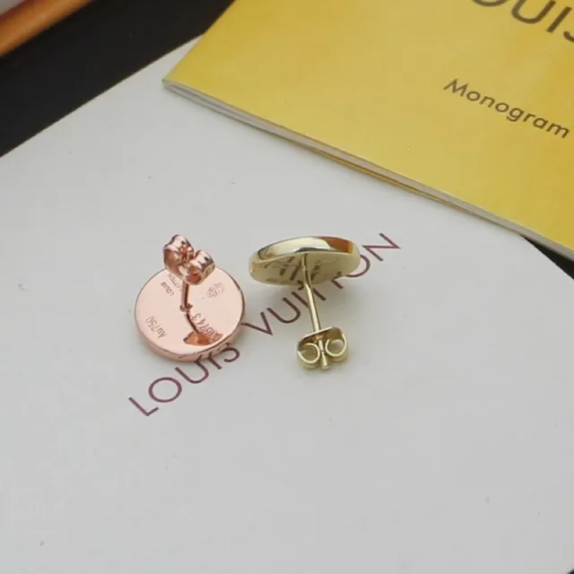 Louis Vuitton Flower Motif Square Pavé Earrings 2