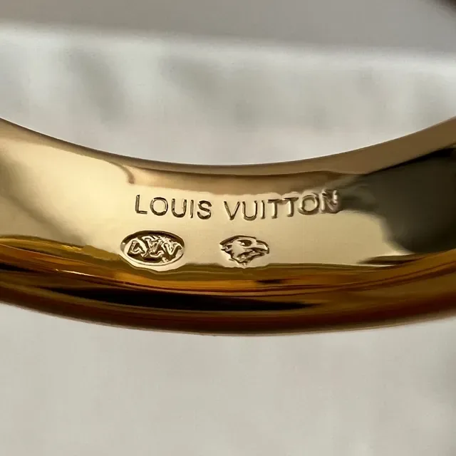 Louis Vuitton Gold Channel-Set Diamond Ring 2