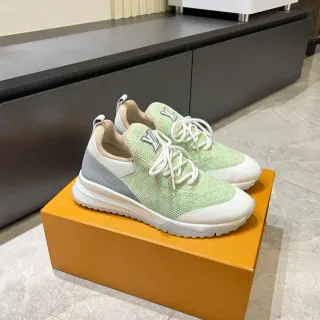 Louis Vuitton Zapatillas Lifestyle Verde Blanco Tejido Superior Monogram Logo