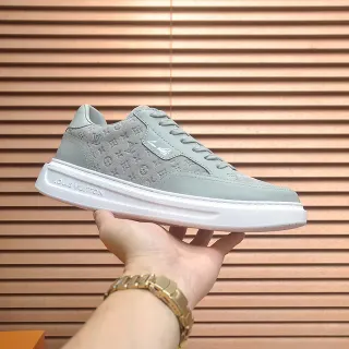 Louis Vuitton Verde Blanco Monogramado Upper Plataforma Suela Zapatillas Lifestyle