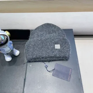 Louis Vuitton Heathered Gray Knit Beanie