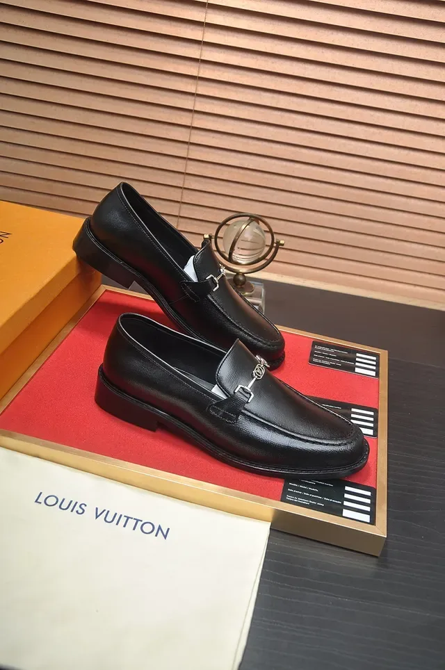 Louis Vuitton Horsebit 1955 Black Leather Loafers 4