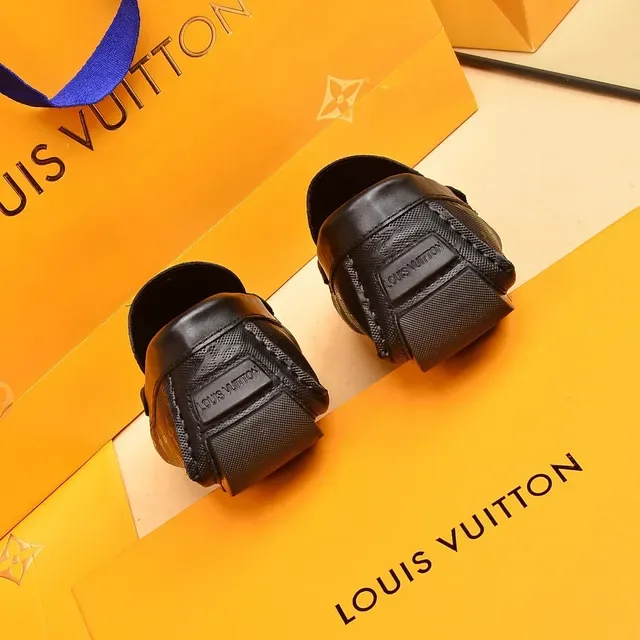 Louis Vuitton Horsebit Loafer Black Monogram Leather Loafers 2