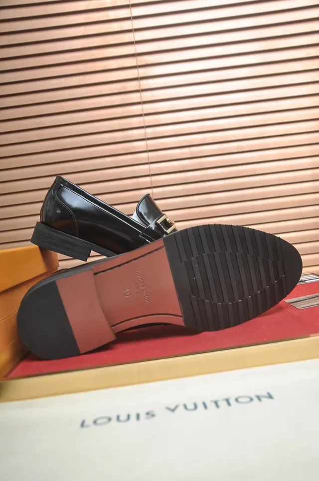 Louis Vuitton Horsebit Loafer Black Patent Leather Loafers 3