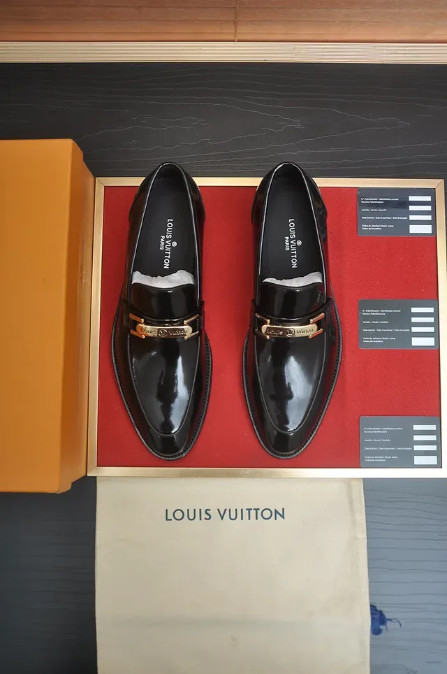 Louis Vuitton Horsebit Loafer Black Patent Leather Loafers 5