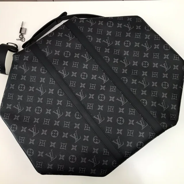 Louis Vuitton Keepall Bandoulière Monogram Eclipse Black sac duffel 3