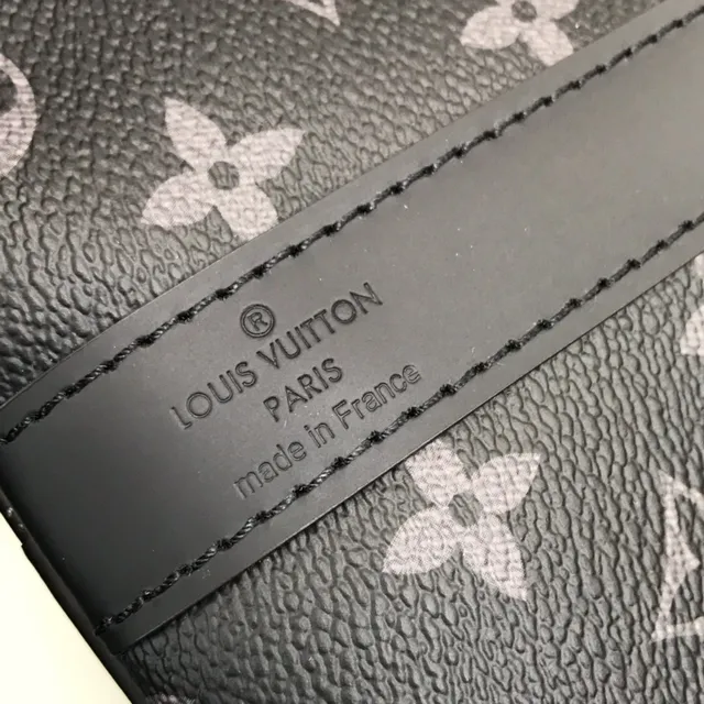 Louis Vuitton Keepall Bandoulière Monogram Eclipse Black sac duffel 6